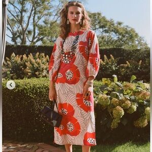 Frances Valentine poppy print maxi dress